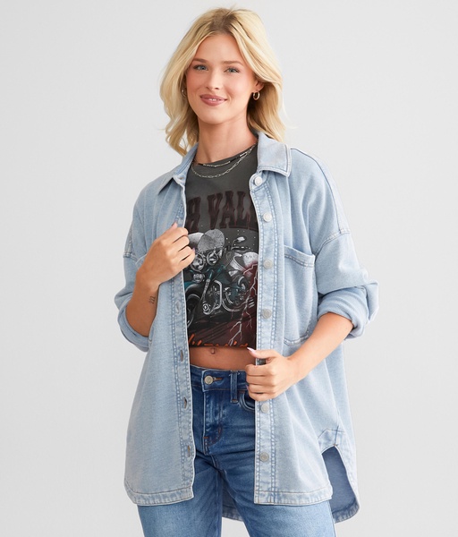 All Day Knit Denim Shirt