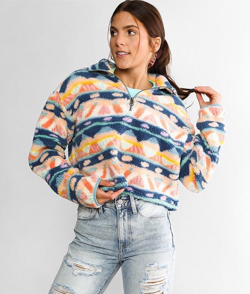 Surfside Cozy Fleece Cropped Pullover