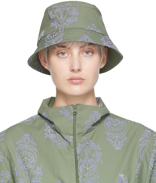 Green Flock Bucket Hat