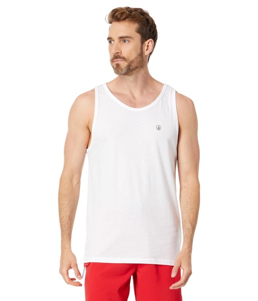 Volcom Men's Solid Heather Tank, White-New, Small