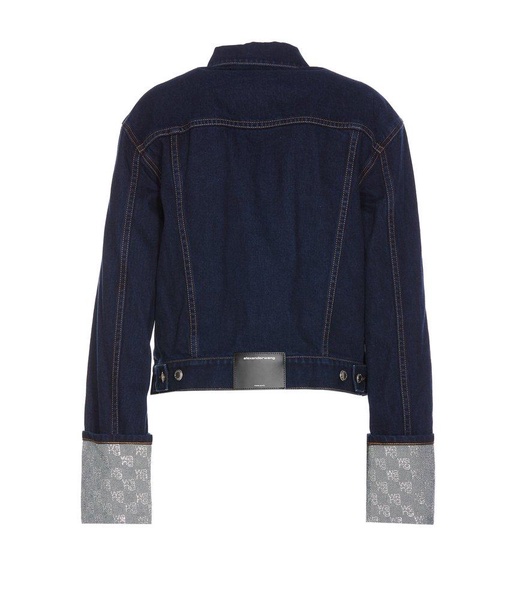 Alexander Wang Collared Button-Up Denim Jacket