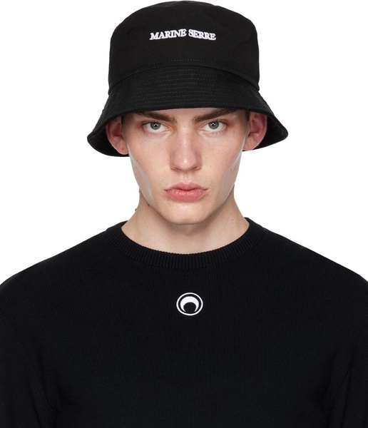 Black Canvas Bucket Hat