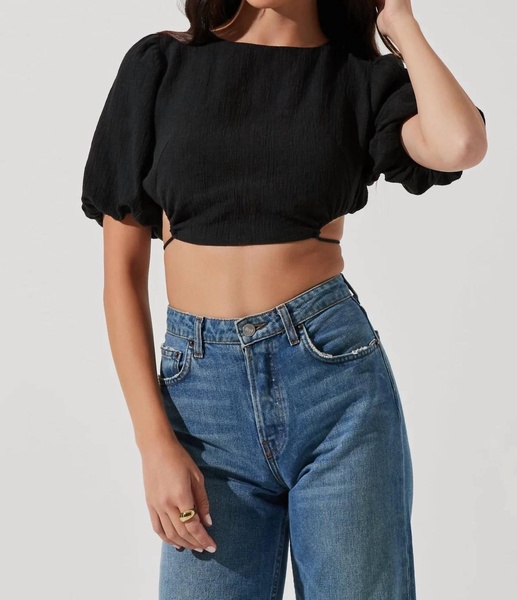 simona top in black