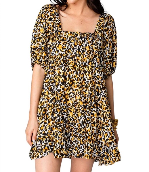 becca baby doll short dress in alleycat