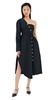 Asymmetric One Shoulder Shirtdress