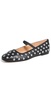 Greta Elastic Mary Jane Dome Stud Flats