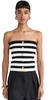 Striped Strapless Top