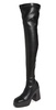 Skyla Stretch Alter Mat Knee Boots