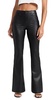 Leather-Like Flare Pants