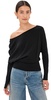 Lavina Draped Off Shoulder Sweater