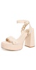 Dolly Broderie Platform Sandal Heels