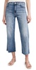 Cropped Alexa Raw Cut Hem Jeans