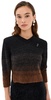 Cropped V Neck Alpaca Knit Sweater