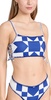 Tanya Print Bikini Top with Ties