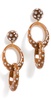 Polka Dot Drop Double Hoop Earrings