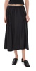 Shirred Nylon Paneled Skirt