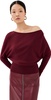 Lavina Draped Off Shoulder Sweater