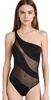 Snake Mesh One Piece Swimsuit