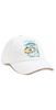 White Twill Crayon Temple Tennis Club Hat