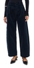 Cara Cropped Pleated Corduroy Trousers