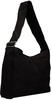 Black Oversized Nubuck Satchel