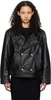 Black Oversized Leather Jacket