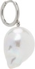 Silver Baroque Pearl Single Earring