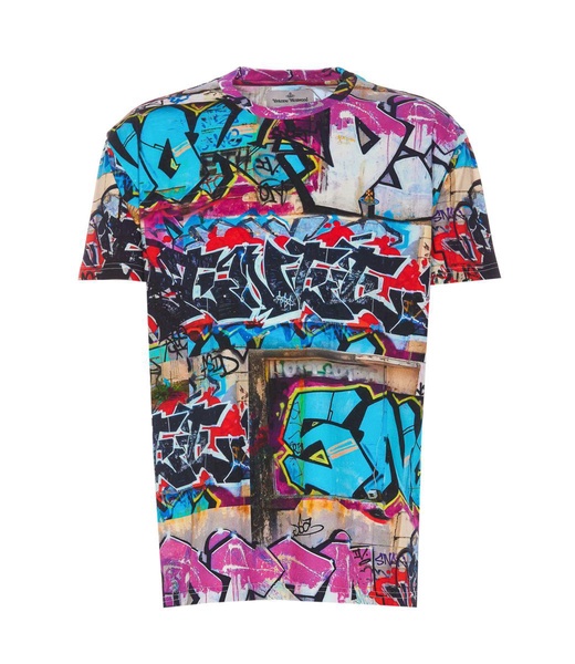 Vivienne Westwood Graffiti Printed Crewneck T-Shirt