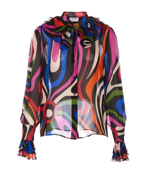 PUCCI Marmo-Printed Button-Up Shirt