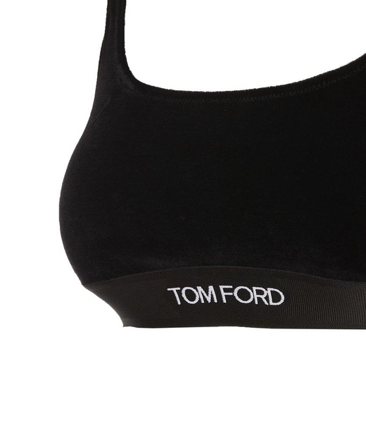 Tom Ford Stretch Lustrous Velour Signature Bralette