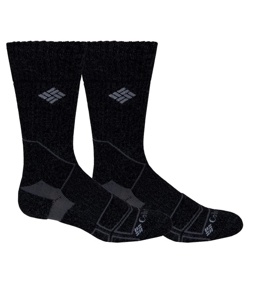 Columbia Men's 2 Pack Medium Weight Hiking Crew Socks