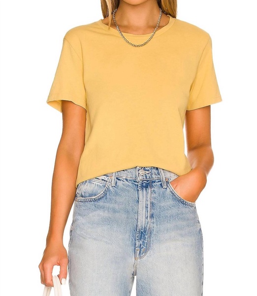 corinne tee in yellow