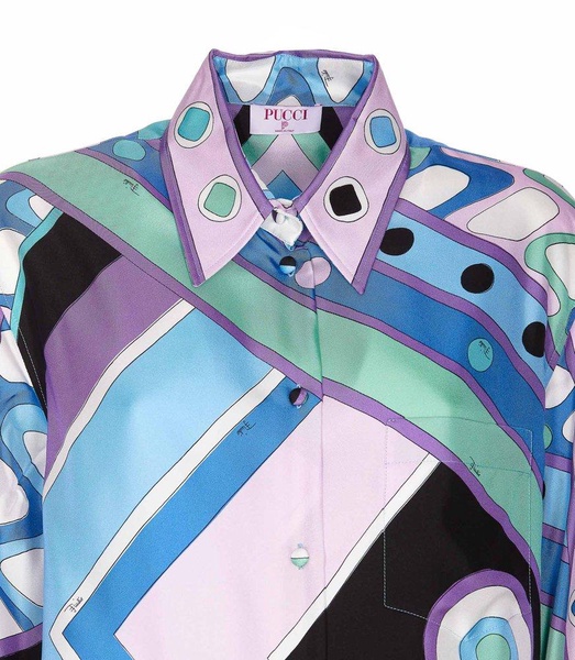 Emilio Pucci Vivara-Printed Long Sleeved Shirt