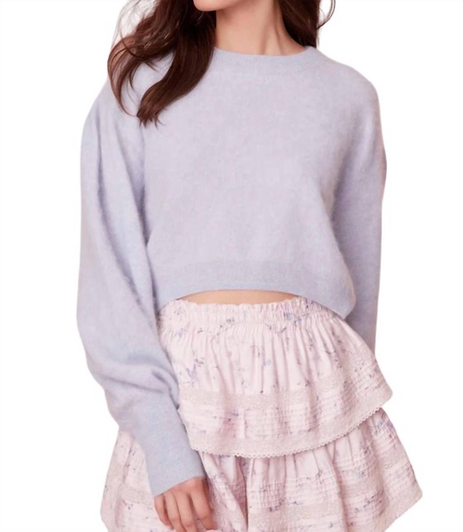 candela pullover sweater in ice blue