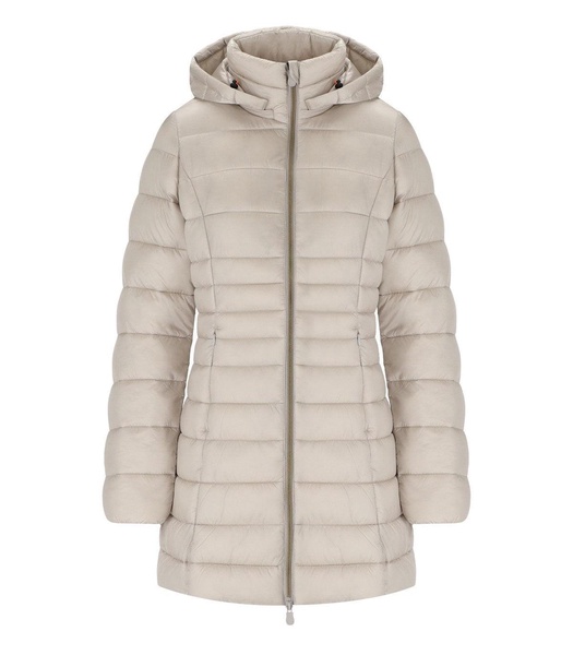 Save The Duck Reese Beige Hooded Down Jacket