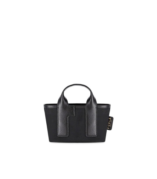 Furla Piuma Mini Colorblock Black Vetiver Crossbody Bag