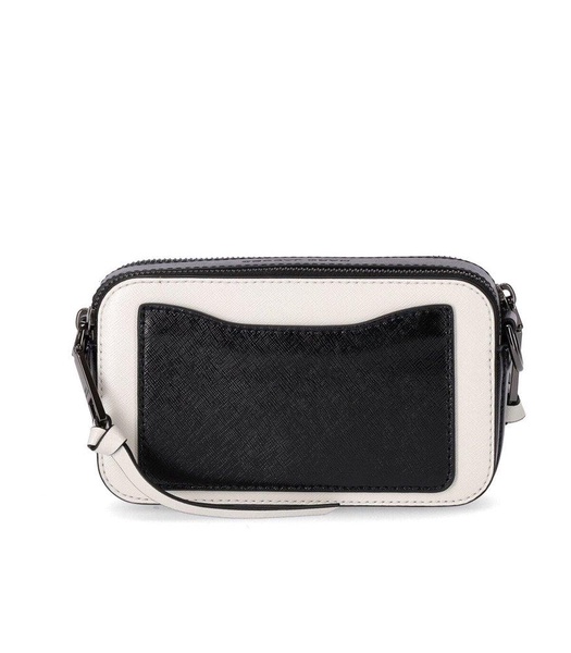 Snapshot shoulder strap in two-tone leather