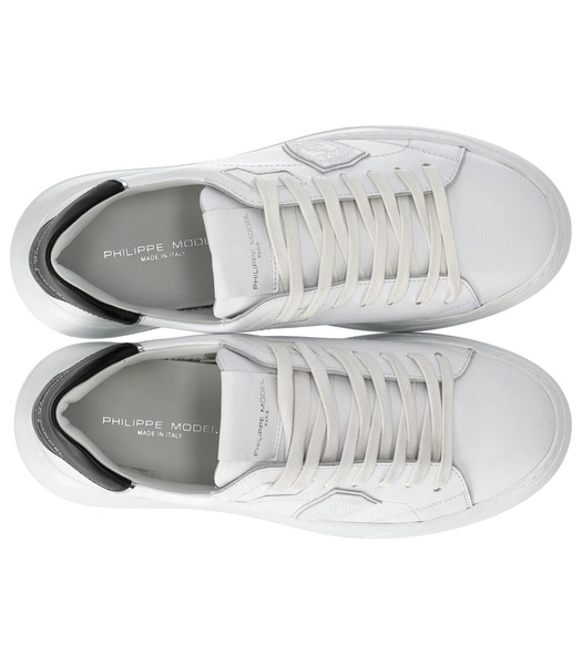 philippe model temple white black leather sneaker