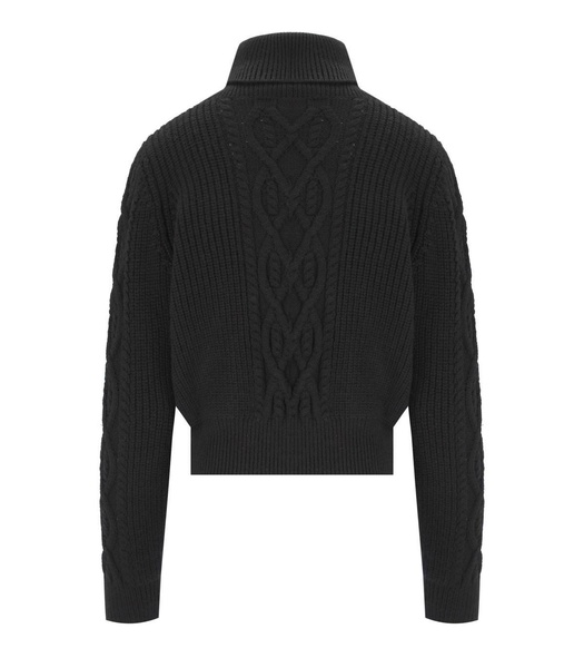 elisabetta franchi black butter turtleneck jumper