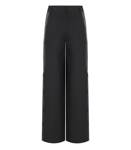 Essentiel Antwerp  Gorror Black Wide Leg Trousers