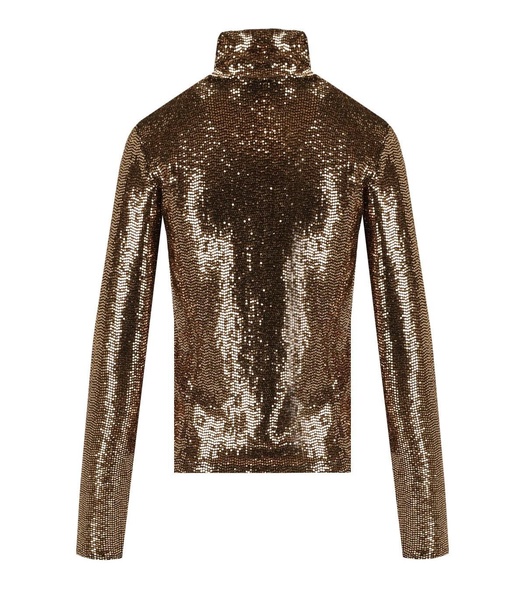 Essentiel Antwerp  Gold Geaker Turtleneck Top