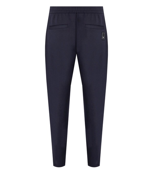 emporio armani travel essential navy blue trousers