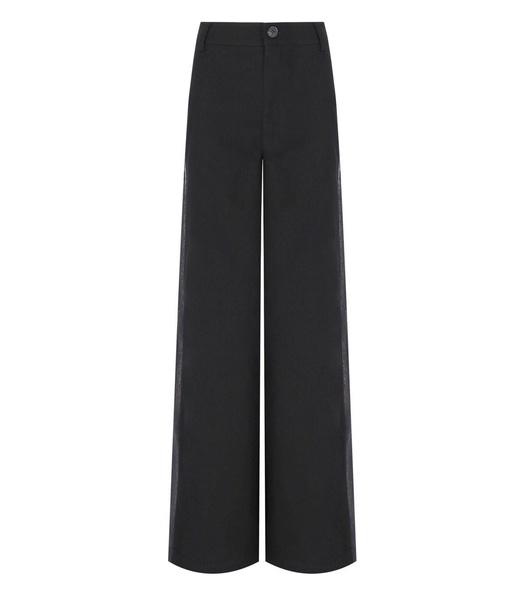 Essentiel Antwerp  Gorror Black Wide Leg Trousers