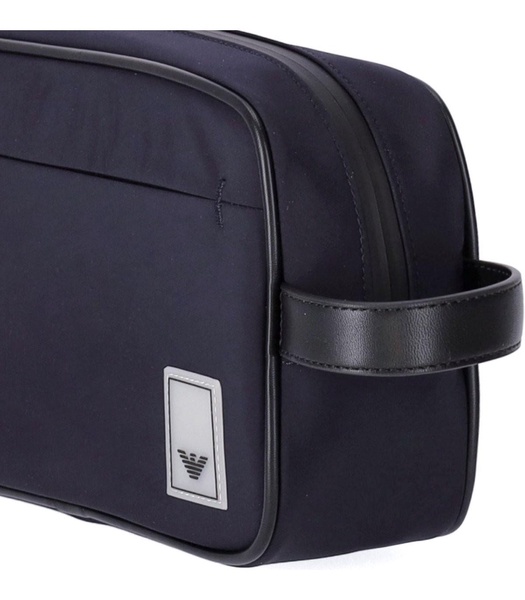 emporio armani travel essential navy blue toiletry bag