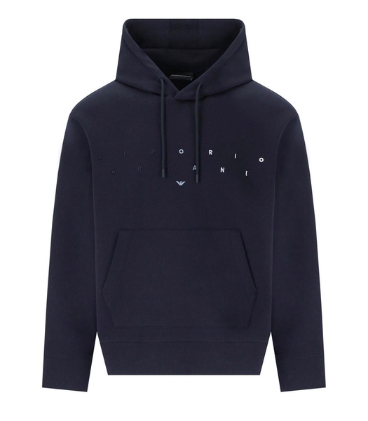 emporio armani puffy navy blue hoodie