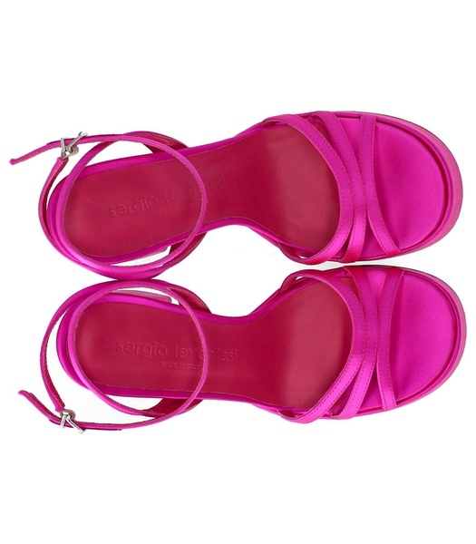 sergio levantesi vanilla fuchsia heeled sandal