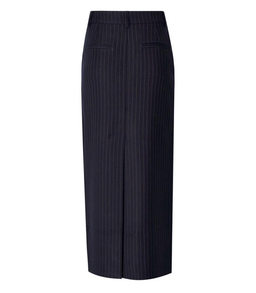 Essentiel Antwerp  Glossary Navy Blue Midi Skirt