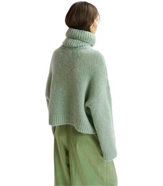 Essentiel Antwerp  Griffin Green Turtleneck Jumper