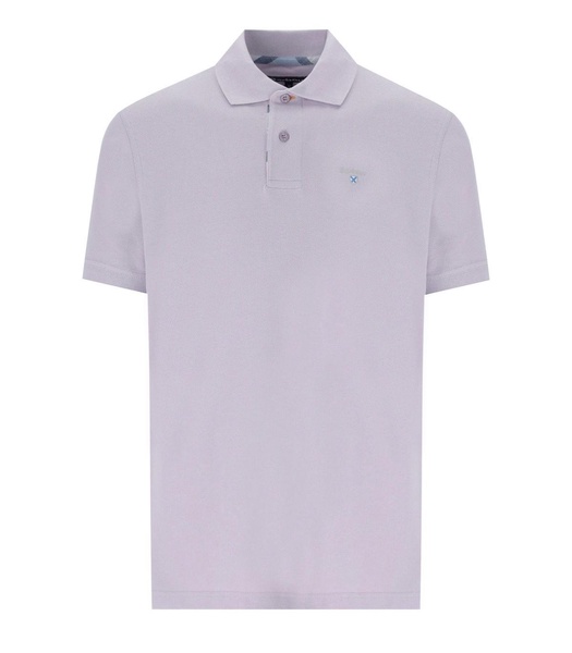 Barbour  Tartan Pique Lilac Poloshirt