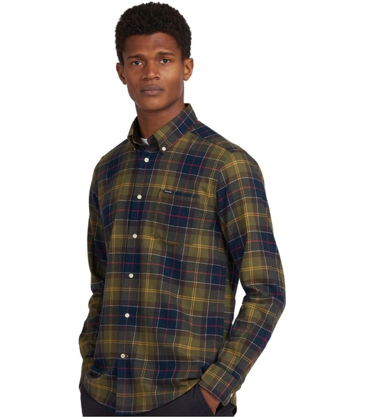 Barbour  Fortrose Tartan Green Blue Shirt